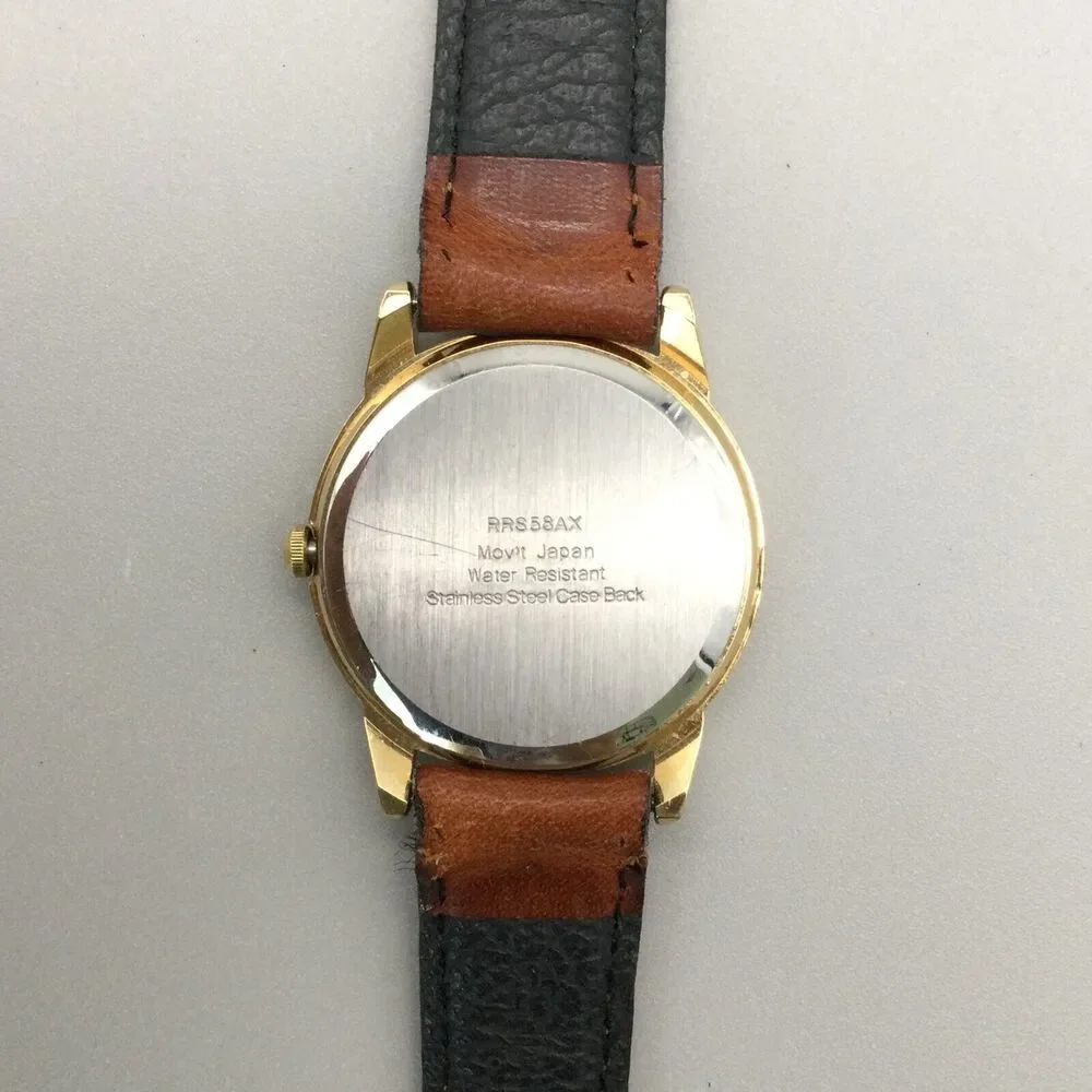 Disney Mickey Mouse Watch Women 30mm Pointing Hands 30mm Gold Tone New Battery - Picture 14 of 15